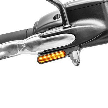Світлодіодні поворотники на кермі для Harley Davidson Dyna Fat Bob Lumitecs