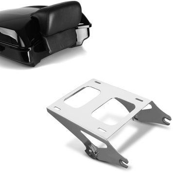 Комплект: Кофр Razor для Harley Street Glide Special 15-22 + кофр Carrier двойное сиденье для Harley Touring 14-22 хром