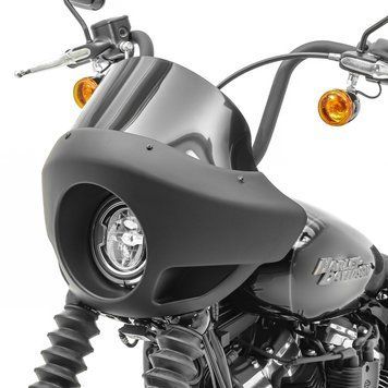 Обтічник фари для чопера та круїзера VD4 5,75" чорний матовий