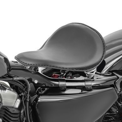 Сидіння Solo Seat Craftride Slim із пружинами для кастомних мотоциклів чорного кольору