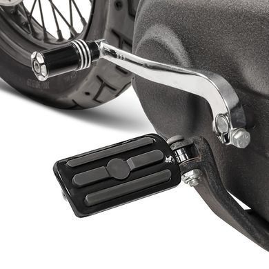 Мотоциклетные подставки для ног водителя и пассажира Craftride FP1 для Harley Davidson черного цвета