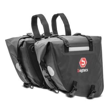 Мотоциклетні сідельні сумки водонепроникні Bagtecs WP6 2x15L із застібкою-рулоном