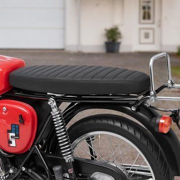 Плоске сидіння Simson S50 S51 S70 Craftride VS1 чорного кольору DPLA6