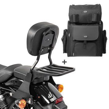 Сумка SB1+ Tail для Harley Sportster 04-20 знімна з багажником Craftride чорний