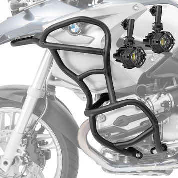 Комплект захисної дуги + додаткові фари для BMW R 1200 GS 04-07 Motoguard KT59 чорного кольору