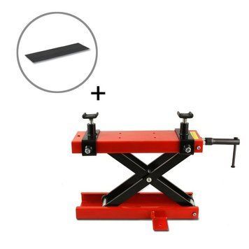 Мотоциклетный подъемник ConStands Mini-Lift ножничный подъемник с резиновым ковриком до 500 кг красного цвета