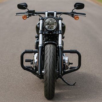 Захисна дуга Harley Davidson Dyna Fat Bob 08-17, чорна, DPLA8.
