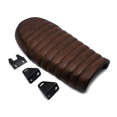 Сидіння для переобладнання в кафе-рейсер або скремблєр Craftride Flat brown
