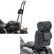 Комплект: Спинка XL для Harley Dyna Street Bob 09-17 Craftride SRL черный + мотоциклетная сумка Craftride SXL черного цвета
