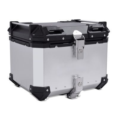 Алюминиевый кофр для мотоцикла Bagtecs XB35, 35 литров, серебристый, Алюминий