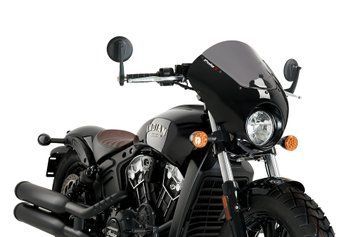 Напівобтічник Dark Night Puig для INDIAN SCOUT BOBBER 2018-2026 темно-димчастого кольору 21107F