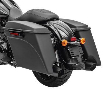 Растянутые седельные сумки подходят для моделей Harley Davidson Touring 94-13, черный мат Craftride