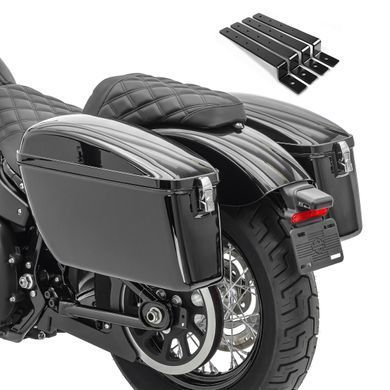 Комплект бокових кофрів Harley Dyna Street Bob Craftride Dallas 23Ltr з монтажним комплектом