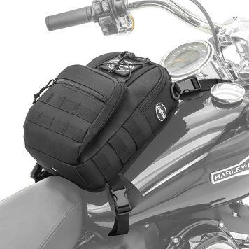 Сумка на бак с креплением, совместимая с Honda Rebel 1100 / 500 CMX, Craftride Dark Gear 9L