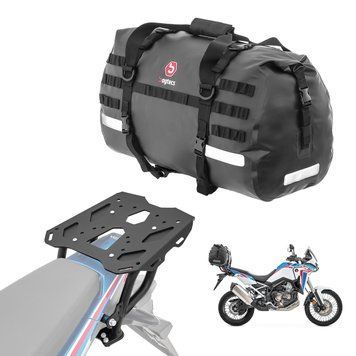 Комплект: багажник + задняя сумка 50 л подходит для Africa Twin CRF 1100 л 20-21 Bagtecs SLP-XB50 Задний багажник