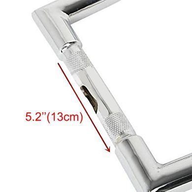 Кермо Fat Ape Hanger Square 10" для Harley-Davidson, Honda, Kawasaki, Suzuki, Yamaha chrome Craftride