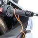 Замок блокування гальмівного диска із кабелем нагадування Tourtecs 110dB чорний