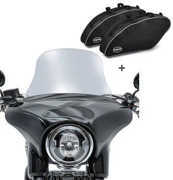 Комплект ветрового стекла мотоцикла SL2 Craftride L+внутренняя сумка для Harley Davidson Sport Glide 18-25 Craftride