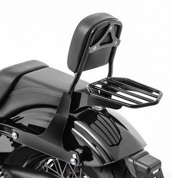 Спинка для мотоцикла Harley Davidson Dyna Street Bob 06-17 із багажником Craftride SB9 чорного кольору.