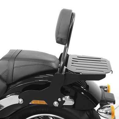 Спинка Harley Softail Sport Glide 18-25 Craftride Fast Driver-M з багажною полицею чорного кольору