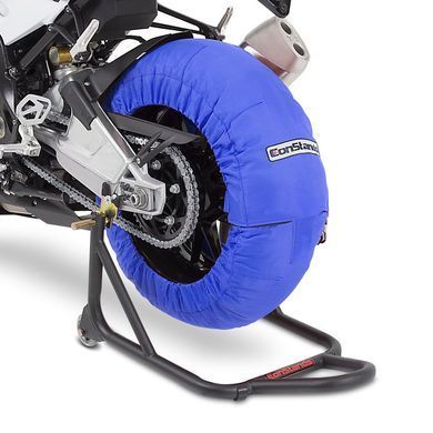 Комплект подогревателей шин для мотоциклов Laguna Seca ConStands 60-80&deg;C для переднего и заднего колеса 17 дюймов синего цвета