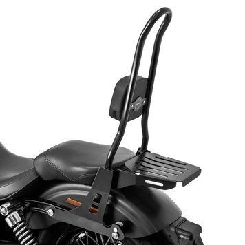 Спинка Harley Davidson Street Bob 09-17/LR Craftride Fast Rider-XL з багажником чорного кольору