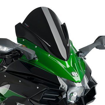 Ветровое стекло для Kawasaki Ninja H2 SX 18-25 черный Puig 9704N