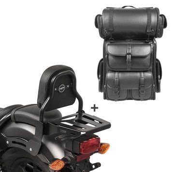 Спинка XS3 + задняя сумка LX для Suzuki Intruder M 1800 R / R2 06-17 с багажником Craftride