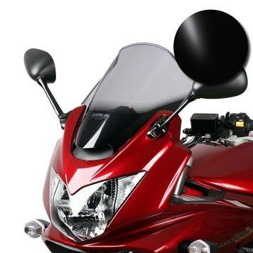 Гоночне вітрове скло, сумісне із Suzuki GSF 1250 S Bandit 06-17 Double Bubble "R" MRA чорного кольору.