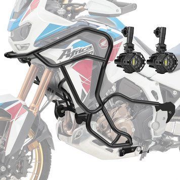 Комплект захисної дуги + додаткові протитуманні фари для Africa Twin 1000 CRF 16-19, Motoguard KT21