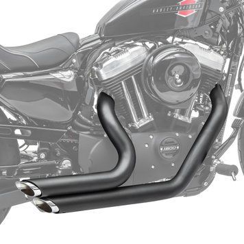 Вихлопні труби Short Shot підходять для Harley Davidson Sportster 883 04-10 чорний Craftride
