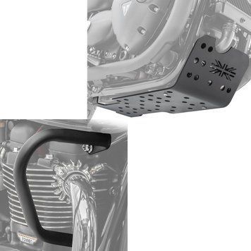 Захисні дуги + захист двигуна, сумісні з Triumph Bonneville T120 16-25