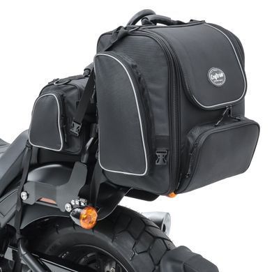 Комплект мотоциклетных задних сумок Craftride TM2 + TM4 сумка на спинку 53-63 литра черный