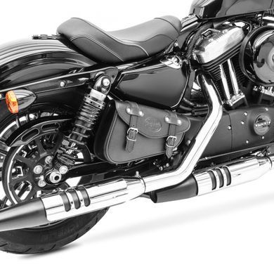 Бічна сумка сумісна з Kawasaki Vulcan S/Caf&eacute;, Craftride Arizona, 3 л, ліва, чорна