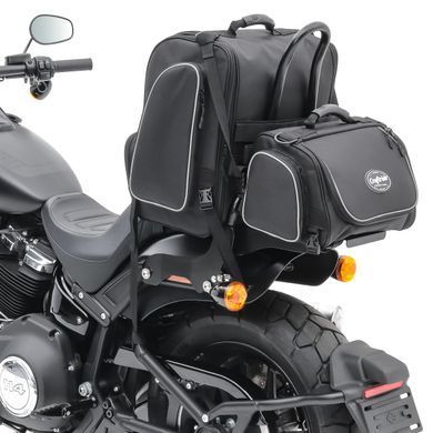 Комплект мотоциклетных задних сумок Craftride TM2 + TM4 сумка на спинку 53-63 литра черный