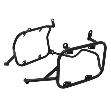 Алюминиевые боковые кофры Bagtecs черные + багажник для мотоцикла Voge DS 900 X 24-26