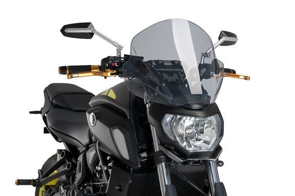 Ветровое стекло Trend Puig для YAMAHA MT-07 MOTO CAGE 2014-2017 дымчастого цвета 6892H
