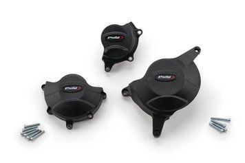 Захисні кришки двигуна Puig для HONDA CBR650R 2019-2020 чорного кольору 20625N