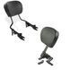 Комплект: спинка водія для моделей Harley Touring 1997-2021р. + спинка для моделей Harley Touring 23-25 чорного кольору