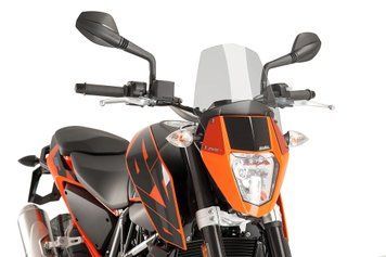 Вітрове скло New Generation Sport Puig для KTM 690 DUKE R 2013-2017 димчастого кольору 6009H
