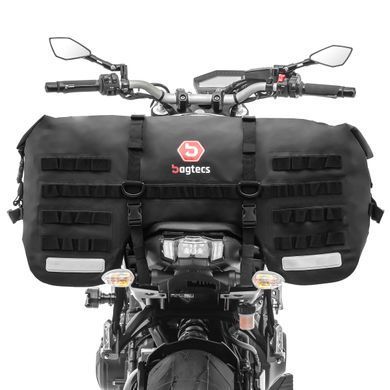 Задняя сумка, совместимая с Yamaha MT-07 / Tracer 700 Bagtecs SX70 70Ltr, черная