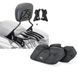 Комплект: Спинка с багажником XB и монтажным комплектом для Harley Touring 14-23 black Craftride + внутренние кофры для Harley Davidson Street Glide / Special Craftride SP4
