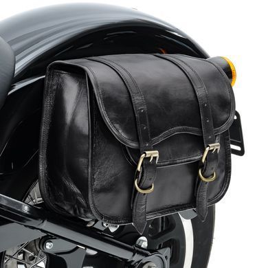 Сідельна сумка для Triumph Bonneville T120 / T100 Вінтажна сумка Craftride SV1 чорна