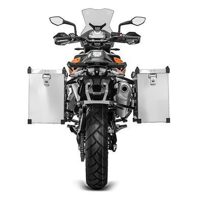 Комплект алюмінієвих кофрів Honda Transalp XL 600/ 650/ 700 V Bagtecs Namib 35-40л з монтажним комплектом для багажника