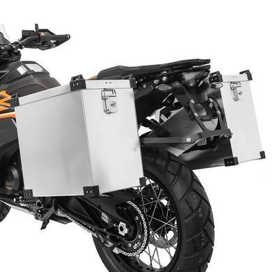 Комплект алюмінієвих кофрів Honda Transalp XL 600/ 650/ 700 V Bagtecs Namib 35-40л з монтажним комплектом для багажника