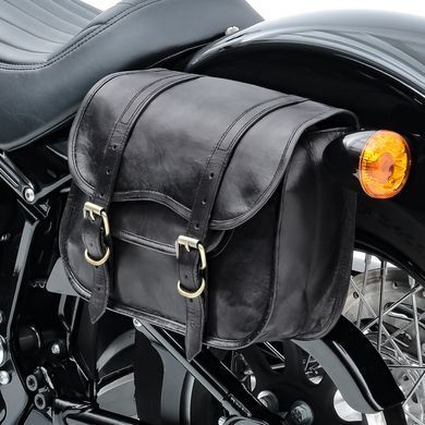 Сідельна сумка для Triumph Bonneville T120 / T100 Вінтажна сумка Craftride SV1 чорна