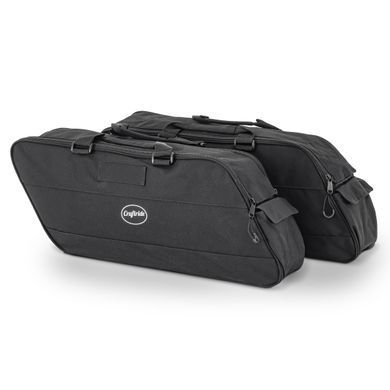 Комплект: Внутрішні сумки Harley Davidson Touring 94-25 Craftride BG1 (пара) + чохол для мотоцикла Craftride XXXL Outdoor брезент чорного кольору