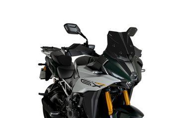Спортивне вітрове скло для SUZUKI GSX-S1000GX 24'-25' килимок для лобового скла чорний Puig 21987j
