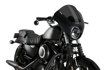 Напівобтічник Dark Night Puig для HARLEY DAVIDSON SPORTSTER 883 IRON XL883N 2009-2022 темно-димчастого кольору 21097F