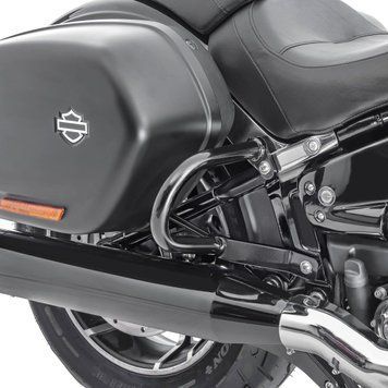 Захисні дуги на бічні кофри Harley Davidson Sport Glide 18-25, модель Craftride TG7, чорні, DPLB.